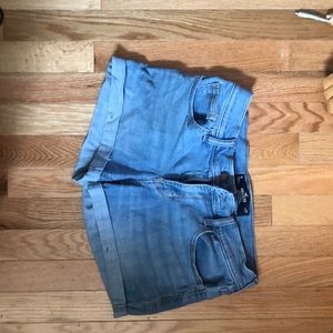 Hollister Jean shorts, no rips, size five lighter shade